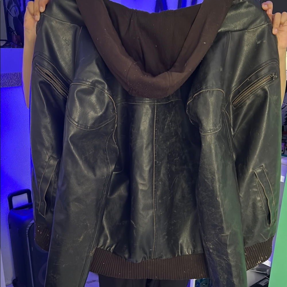 Guess Black and Brown Quilted Jacket